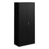 Alera® Economy Assembled Storage Cabinets, 4 Shelves, 30" x 15" x 66", Black Office & All-Purpose Storage Cabinets - Office Ready