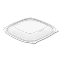 Dart® PresentaBowls Pro™ Clear Square Bowl Lids, Large Vented Square, 8.5 x 8.5 x 1, Clear, Plastic, 63/Bag, 4 Bags/Carton Takeout Food Containers - Office Ready