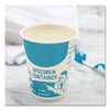 SOLO® Paper Specimen Cups, 8 oz, Blue/White, 50/Sleeve, 20 Sleeves/Carton Specimen Cups - Office Ready