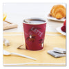 SOLO® Paper Hot Drink Cups in Bistro® Design, 10 oz, Maroon, 50/Pack Hot Drink Cups - Office Ready