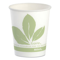 SOLO® Bare Eco-Forward Waxed Paper Cold Cups, 5 oz, Green/White, 100/Sleeve, 30 Sleeves/Carton Cold Drink Cups - Office Ready