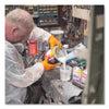 GloveWorks® by AMMEX® Heavy-Duty Industrial Nitrile Gloves, Powder-Free, 8 mil, Medium, Orange, 100 Gloves/Box, 10 Boxes/Carton Disposable Work Gloves, Nitrile - Office Ready