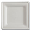 Eco-Products® Vanguard Renewable and Compostable Sugarcane Plates, 6 x 6, White, 500/Carton Plates - Office Ready