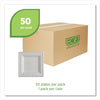 Eco-Products® Vanguard Renewable and Compostable Sugarcane Plates, 10 x 10, White, 250/Carton Plates - Office Ready