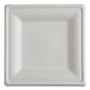 Eco-Products® Vanguard Renewable and Compostable Sugarcane Plates, 10 x 10, White, 250/Carton Plates - Office Ready