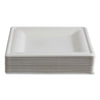 Eco-Products® Vanguard Renewable and Compostable Sugarcane Plates, 10 x 10, White, 250/Carton Plates - Office Ready