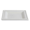 Eco-Products® Vanguard Renewable and Compostable Sugarcane Plates, 10 x 10, White, 250/Carton Plates - Office Ready
