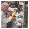 GloveWorks® by AMMEX® Heavy-Duty Industrial Nitrile Gloves, Powder-Free, 8 mil, Small, Orange, 100 Gloves/Box, 10 Boxes/Carton Disposable Work Gloves, Nitrile - Office Ready