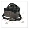ergodyne® Arsenal 5844 Bucket Truck Tool Bag with Tool Tethering Attachment Points, 8 Compartments, 13 x 7.5 x 7.5, Gray Hand Tool Organizers - Office Ready
