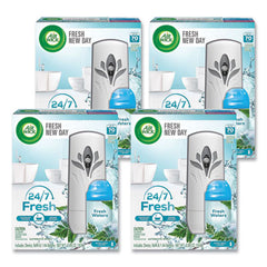 Air Wick® Freshmatic Ultra Automatic Starter Kit, 5.89 oz Fresh Waters Refill/AA Battery, 4 Kits/Carton