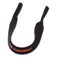 ergodyne® Skullerz 3275 Neoprene Eyewear Lanyard, Neoprene Slide Fastener, 16" Long, Black