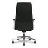 HON® Cofi™ Executive High Back Chair, Supports Up to 300 lb, 15.5 to 20.5 Seat Height, Black Seat/Back, Polished Aluminum Base Office Chairs - Office Ready