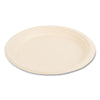 Boardwalk® Bagasse PFAS-Free Dinnerware, Plate, Sugarcane, 9" dia, Tan, 500/Carton Plates - Office Ready