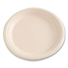 Boardwalk® Bagasse PFAS-Free Dinnerware, Plate, Sugarcane, 9" dia, Tan, 500/Carton Plates - Office Ready