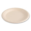 Boardwalk® Bagasse PFAS-Free Dinnerware, Plate, Sugarcane, 9" dia, Tan, 500/Carton Plates - Office Ready