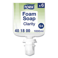 Tork® Clarity Hand Soap, Unscented, 1 L Refill, Clear, 6/Carton Foam Soap Refills - Office Ready