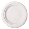 Vegware™ Nourish Molded Fiber Tableware, Compostable, Plate, Sugarcane, 6" dia, White, 1,000/Carton Plates - Office Ready