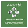 Vegware™ Round Deli Pots, Compostable, 16 oz, 4.6 Diameter x 3" h, Clear, Plastic, 500/Carton Takeout Food Containers - Office Ready
