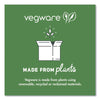 Vegware™ Nourish Molded Fiber Takeout Containers, Compostable, 3 Compartments, 5 x 9 x 2, White, Sugarcane, 200/Carton Takeout Food Containers - Office Ready