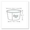 Vegware™ Soup Containers, Compostable, 6 oz, 3.5" Diameter x 1.7" h, Green/White, Paper, 1,000/Carton Takeout Food Containers - Office Ready