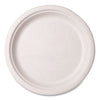 Vegware™ Nourish Molded Fiber Tableware, Compostable, Plate, Sugarcane, 10" dia, White, 500/Carton Plates - Office Ready