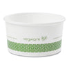 Vegware™ Soup Containers, Compostable, 6 oz, 3.5" Diameter x 1.7" h, Green/White, Paper, 1,000/Carton Takeout Food Containers - Office Ready