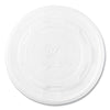 Vegware™ 115-Series Flat Hot Lids, Compostable, For Use With 115-Series Soup Containers, White, Plastic, 500/Carton Takeout Food Containers - Office Ready