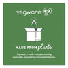 Vegware™ Nourish Molded Fiber Takeout Containers, Compostable, 3 Compartments, 7.9 x 7.9 x 2.9, White, Sugarcane, 200/Carton Takeout Food Containers - Office Ready