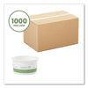 Vegware™ Soup Containers, Compostable, 6 oz, 3.5" Diameter x 1.7" h, Green/White, Paper, 1,000/Carton Takeout Food Containers - Office Ready