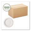 Vegware™ Nourish Molded Fiber Tableware, Compostable, Plate, Sugarcane, 6" dia, White, 1,000/Carton Plates - Office Ready