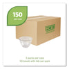 Eco-Products® Salad Bowls with Lids, 48 oz, Clear, Plastic, 150/Carton Takeout Food Containers - Office Ready