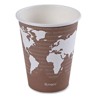 Eco-Products® World Art™ Hot Cups, 8 oz, 50/Pack, 20 Packs/Carton Hot Drink Cups, Paper - Office Ready