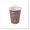 Eco-Products® World Art™ Hot Cups, 8 oz, 50/Pack, 20 Packs/Carton Hot Drink Cups, Paper - Office Ready