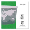 Eco-Products® World Art™ PLA-Laminated Soup Containers, 12 oz, 4.05" Diameter x 2.5" h, Green, Paper, 25/Pack, 20 Packs/Carton Takeout Food Containers - Office Ready