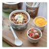 Eco-Products® World Art™ PLA-Laminated Soup Containers, 12 oz, 4.05" Diameter x 2.5" h, Green, Paper, 25/Pack, 20 Packs/Carton Takeout Food Containers - Office Ready