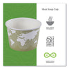 Eco-Products® World Art™ PLA-Laminated Soup Containers, 16 oz, 4.05 Diameter x 3 h, Seafoam, Paper, 25/Pack, 20 Packs/Carton Takeout Food Containers - Office Ready