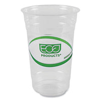 Eco-Products® GreenStripe® Cold Drink Cups, 20 oz, Plastic, Clear, 50/Pack, 20 Packs/Carton Cold Drink Cups - Office Ready
