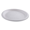 Eco-Products® Vanguard Renewable and Compostable Sugarcane Plates, 10" dia, White, 500/Carton Plates, Bagasse - Office Ready