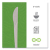 Eco-Products® Plantware Compostable Cutlery, Knife, Plastic, Pearl White, 50/Pack, 20 Packs/Carton Disposable Knives - Office Ready