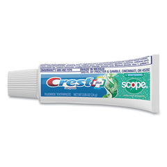 Crest® Complete Whitening Toothpaste + Scope, Mint, 0.85 oz Tube, 72/Carton