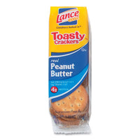 Lance® Toasty Crackers, Peanut Butter, 1.25 oz Packet, 24/Box Crackers - Office Ready