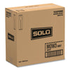 SOLO® Regal™ Mediumweight Cutlery, Individually Wrapped, Spoon, Plastic, White, 1,000/Carton Disposable Teaspoons - Office Ready