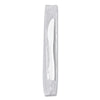 SOLO® Regal™ Mediumweight Cutlery, Individually Wrapped, Knife, Plastic, White, 1,000/Carton Disposable Knives - Office Ready