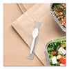 SOLO® Regal™ Mediumweight Cutlery, Individually Wrapped, Spoon, Plastic, White, 1,000/Carton Disposable Teaspoons - Office Ready