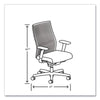 HON® Ignition® 2.0 ReActiv Mid-Back Task Chair, 17.25" to 21.75" Seat Height, Basalt Vinyl Seat, Charcoal Back, Black Base Office Chairs - Office Ready