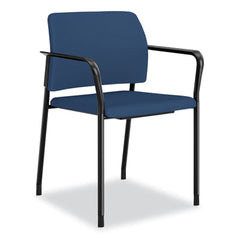 HON® Accommodate Series Guest Chair, Vinyl Upholstery, 23.5" x 22.25" x 32", Elysian Seat/Back, Charblack Legs, 2/Carton