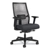 HON® Ignition® 2.0 ReActiv Mid-Back Task Chair, 17.25" to 21.75" Seat Height, Basalt Vinyl Seat, Charcoal Back, Black Base Office Chairs - Office Ready