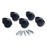 Master Caster® Deluxe Casters, Flush Mount, Grip Ring Type B and Type K Stems, 2.19