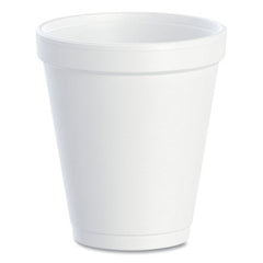 Dart® Foam Drink Cups, 8 oz, White, 1,000/Carton