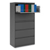 Alera® Lateral File, 5 Legal/Letter/A4/A5-Size File Drawers, Black, 36" x 18.63" x 67.63" Lateral File Cabinets - Office Ready